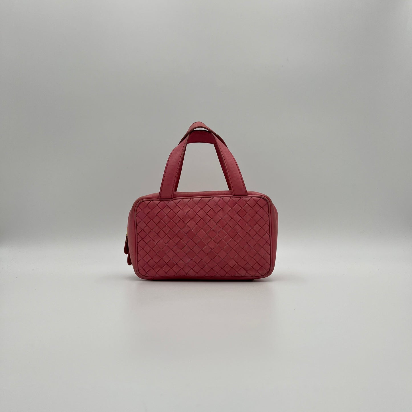 Bottega Veneta Pink Intrecciato Nappa Leather Mini Handbag
