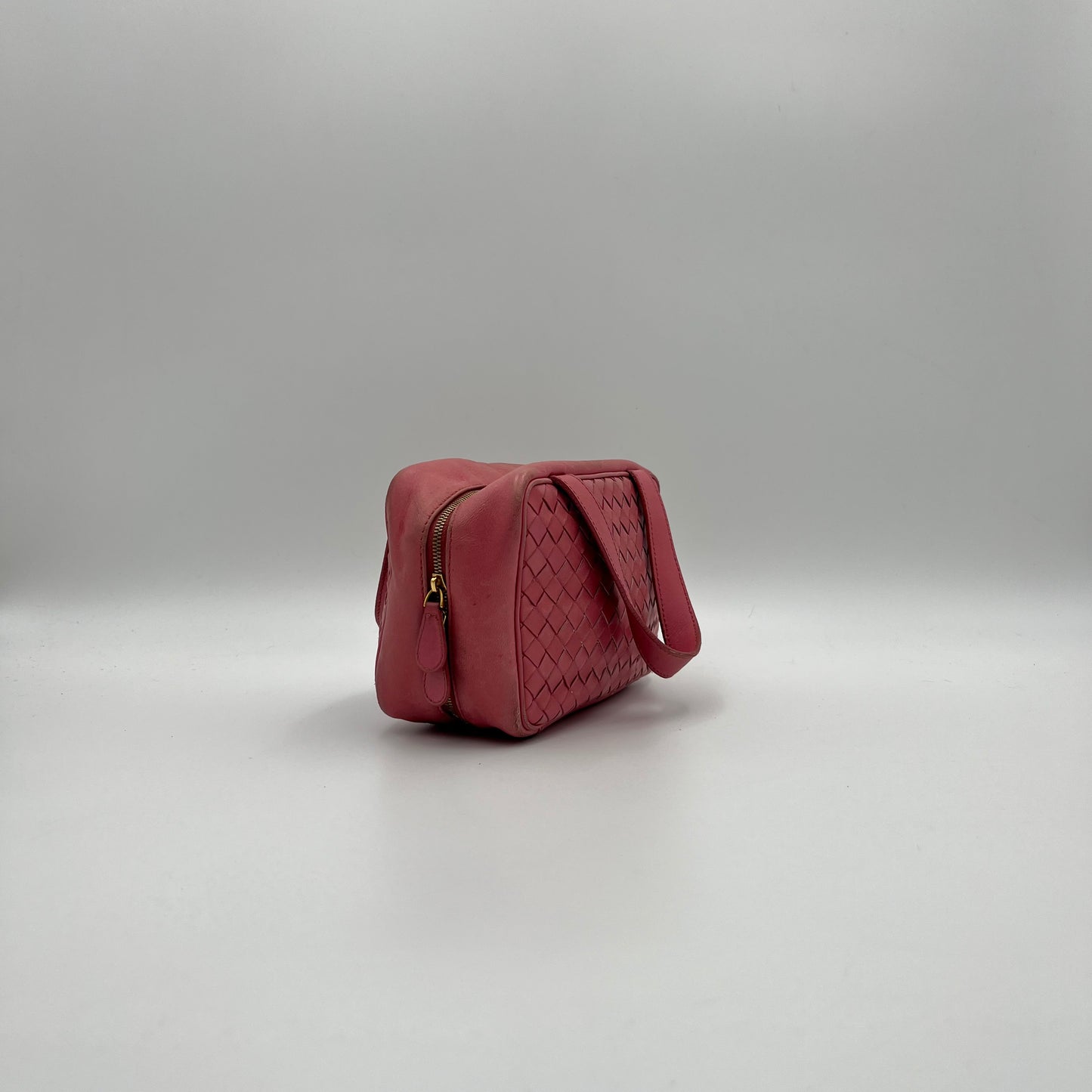 Bottega Veneta Pink Intrecciato Nappa Leather Mini Handbag
