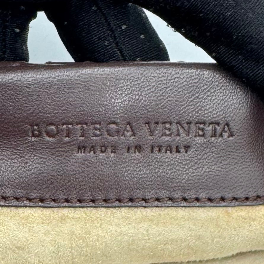 Bottega Veneta Dark Brown Intrecciato Flap Shoulder Bag
