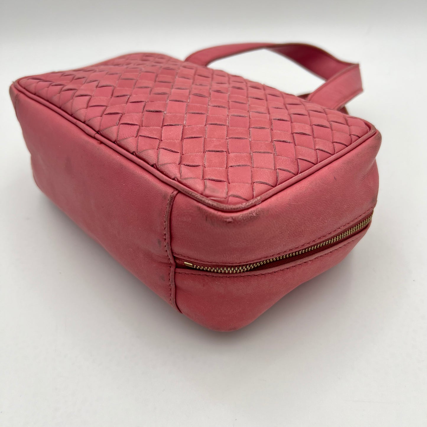 Bottega Veneta Pink Intrecciato Nappa Leather Mini Handbag
