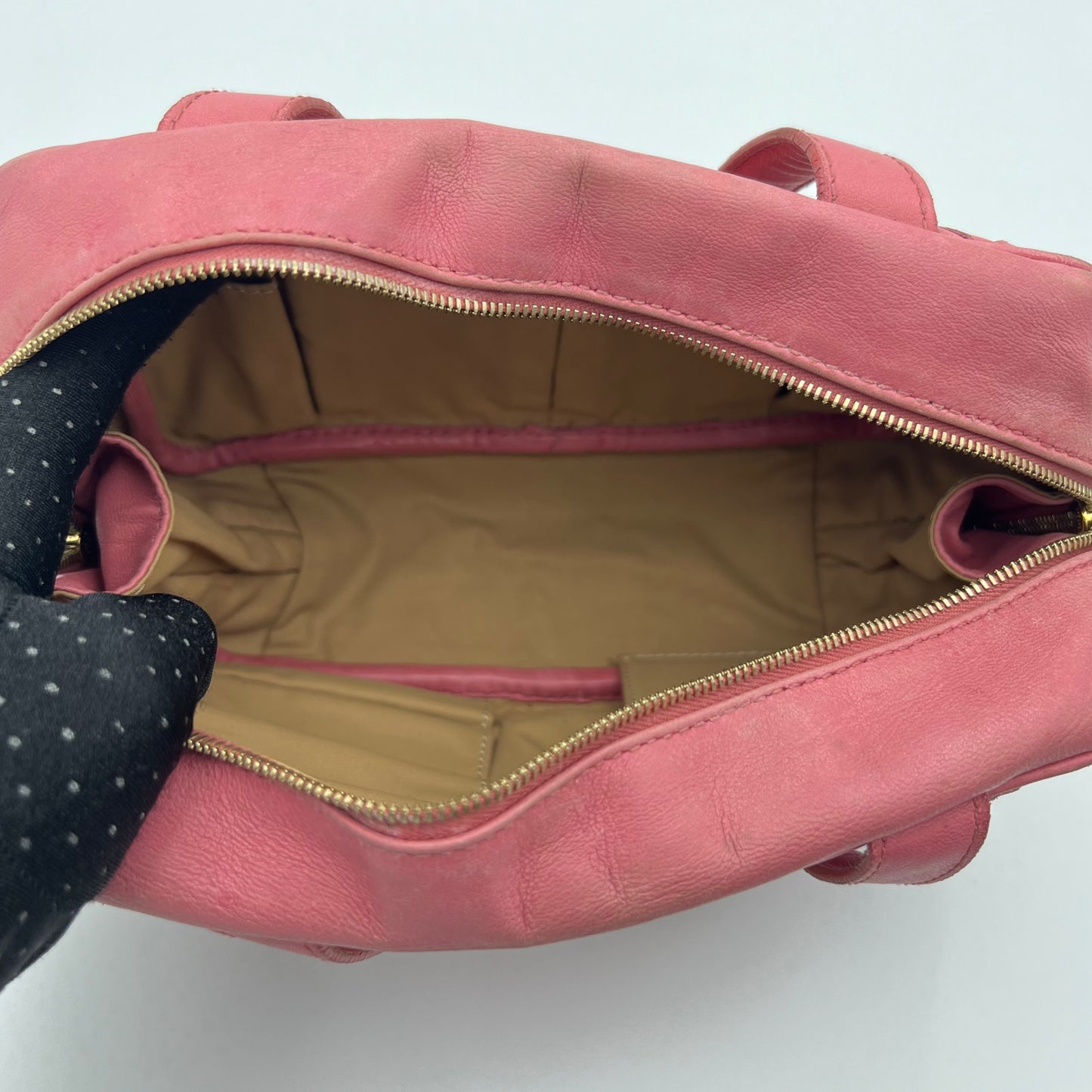 Bottega Veneta Pink Intrecciato Nappa Leather Mini Handbag