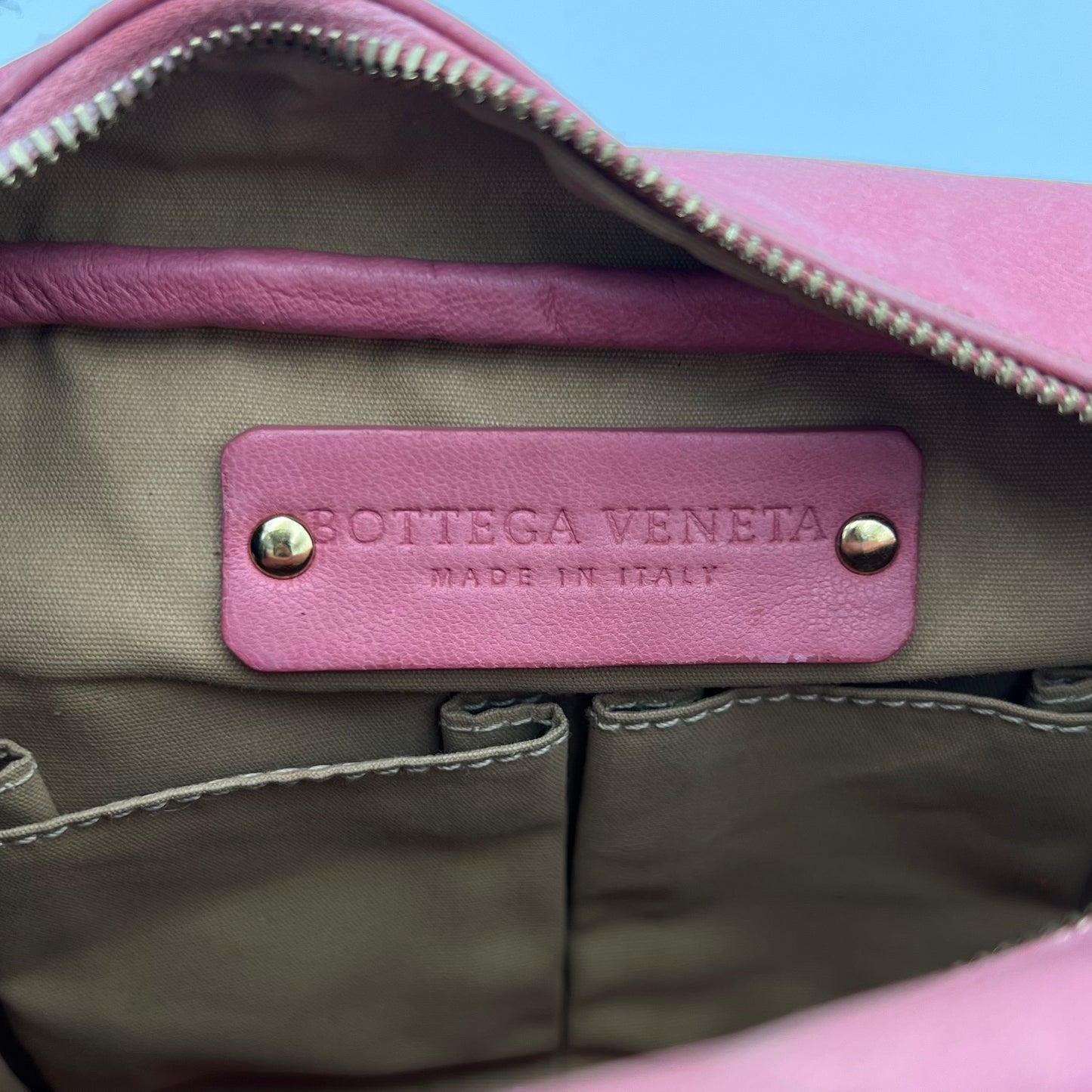 Bottega Veneta Pink Intrecciato Nappa Leather Mini Handbag