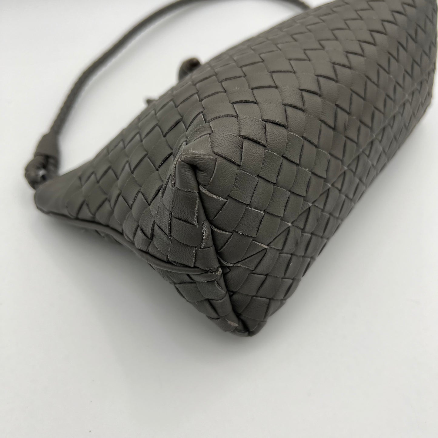 Bottega Veneta Gray Intrecciato Pochette