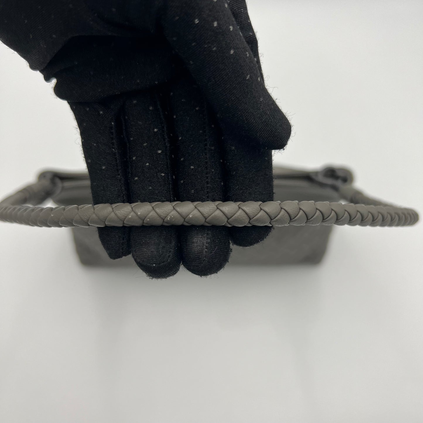 Bottega Veneta Gray Intrecciato Pochette