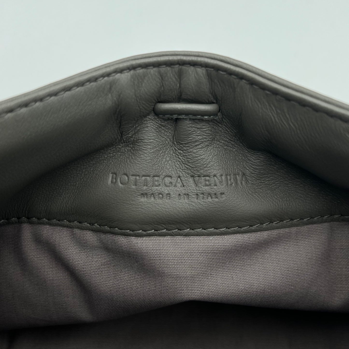 Bottega Veneta Gray Intrecciato Pochette