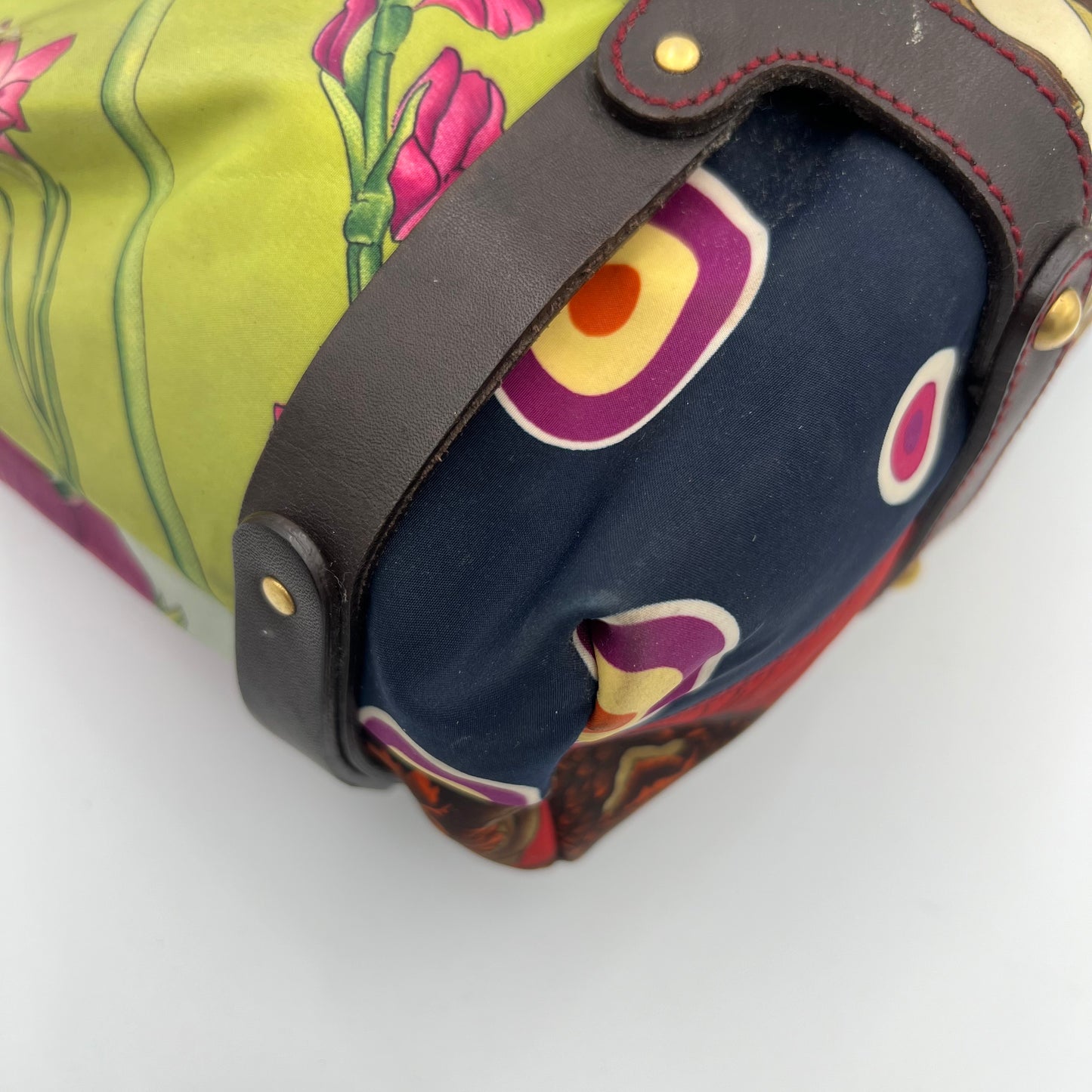 Salvatore Ferragamo Multicolor Animal Print Tote