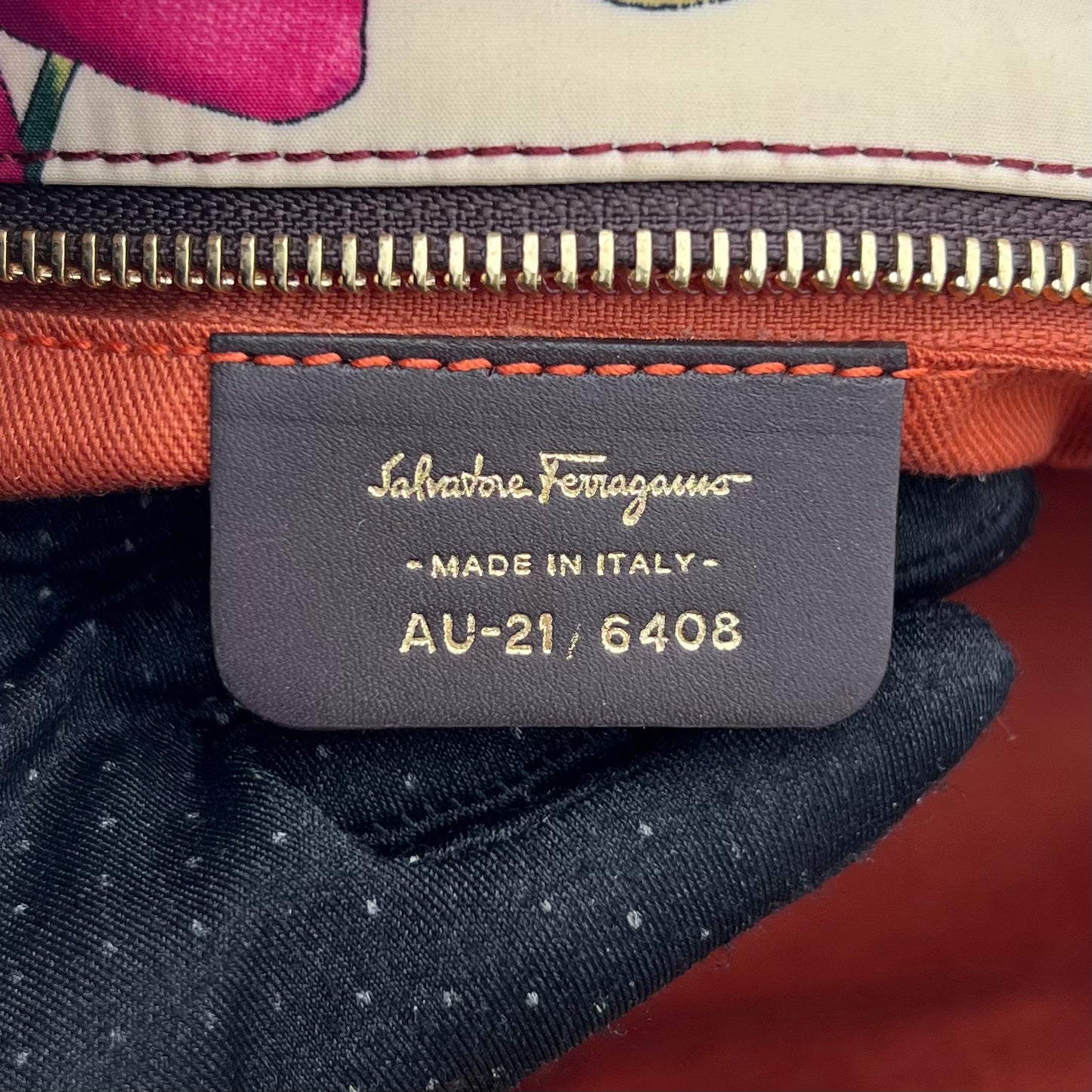Salvatore Ferragamo Multicolor Animal Print Tote