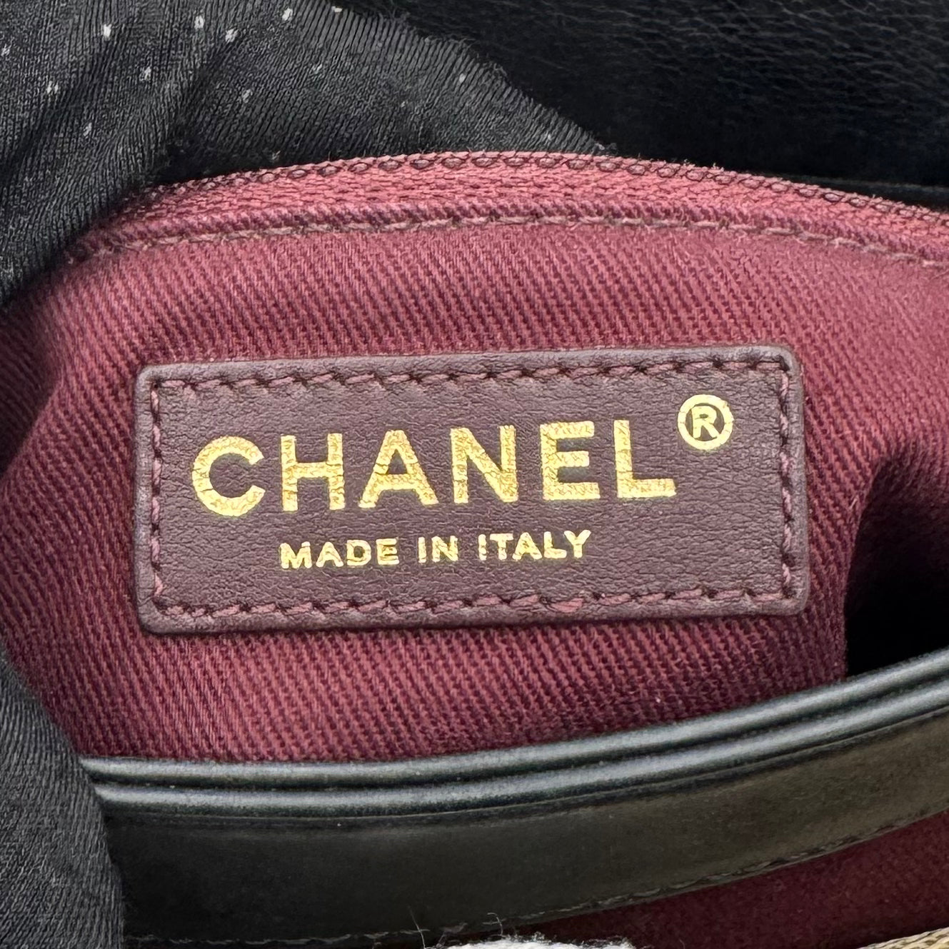 Chanel Black Leather Paris-Dallas Chic Stitch Flap Bag (Series 19)