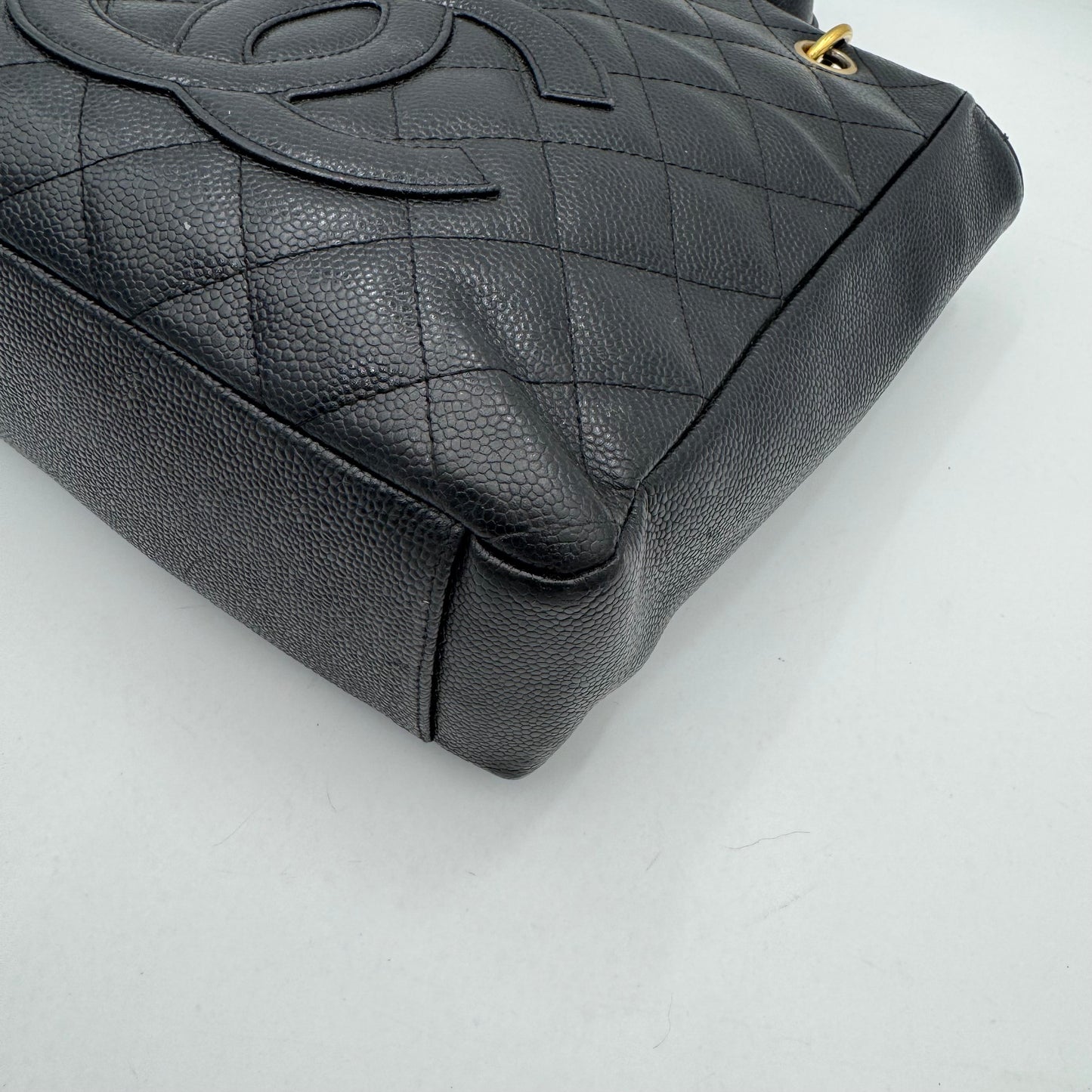 Chanel Black Caviar Petite Shopping Tote Bag PST GHW (Series 9)