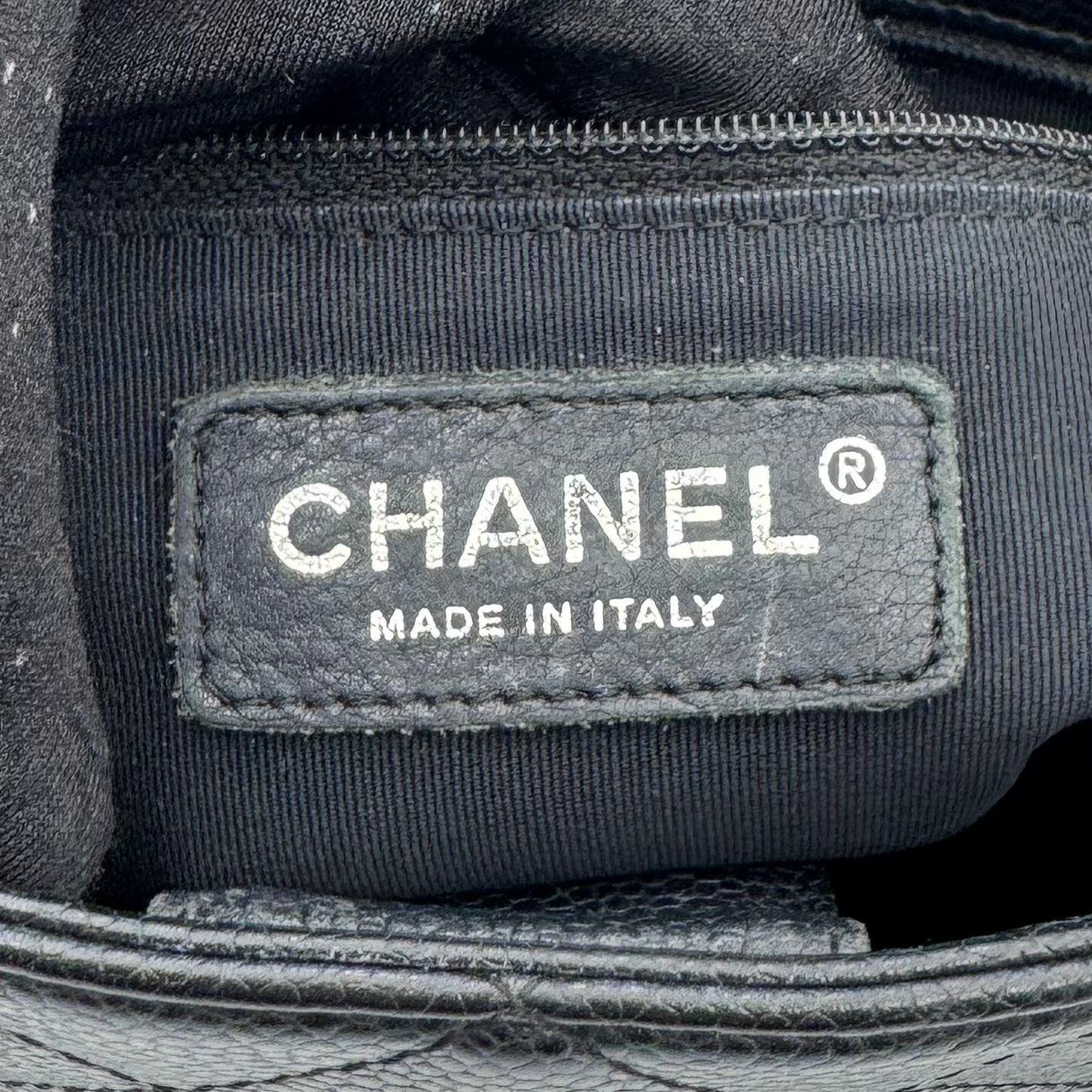 Chanel Black Caviar Petite Shopping Tote Bag PST GHW (Series 9)