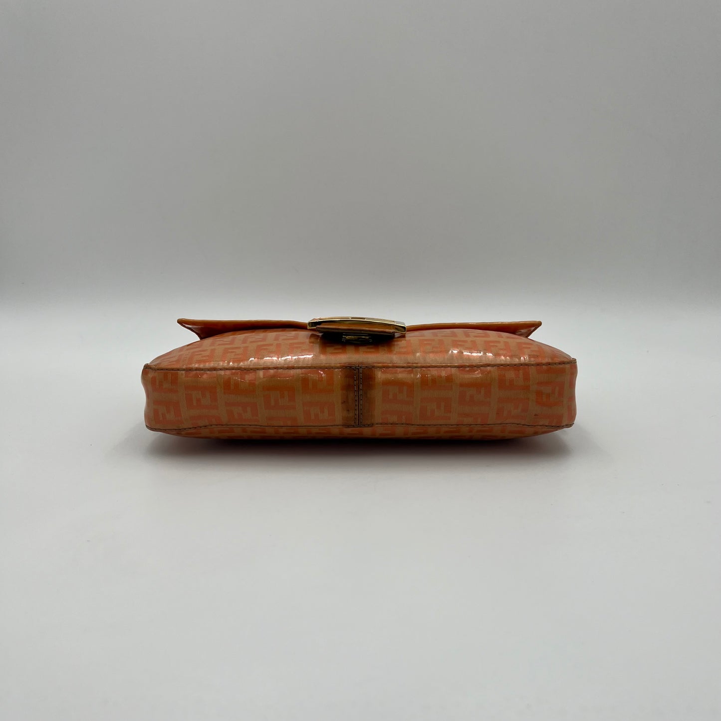 Fendi Orange Zucchino Vinyl Baguette