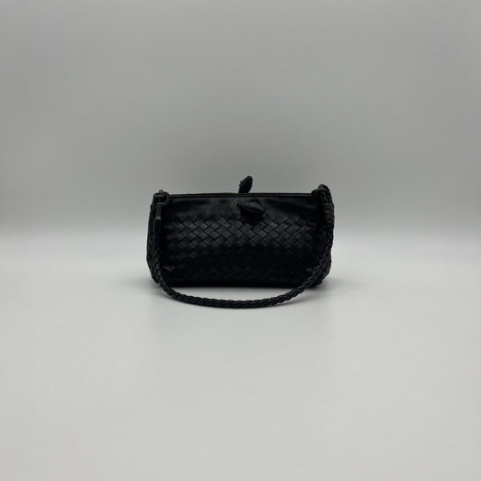 Bottega Veneta Black Intrecciato Pochette