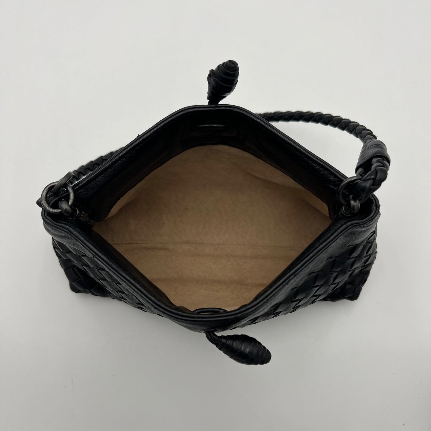 Bottega Veneta Black Intrecciato Pochette