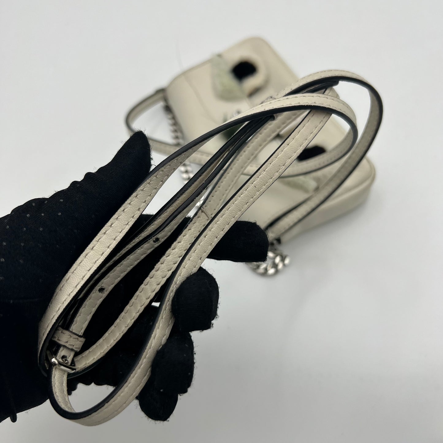 Fendi White Monster Micro Two Way Bag