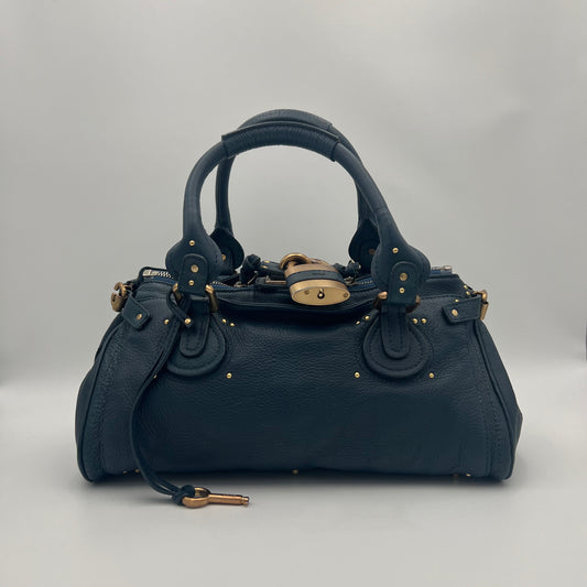 Chloe Blue Leather Paddington