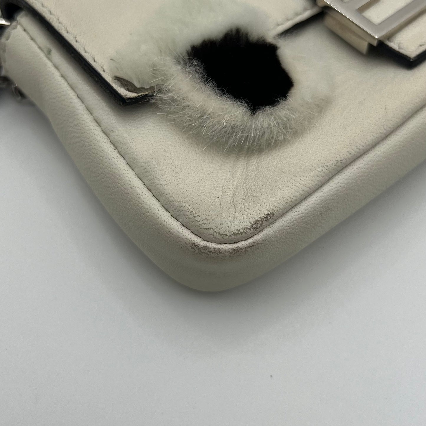 Fendi White Monster Micro Two Way Bag