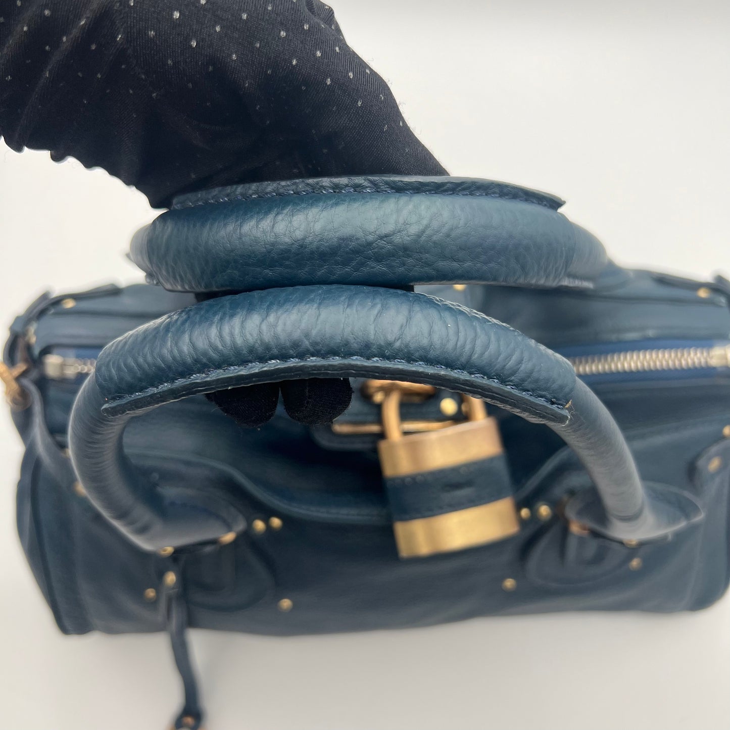 Chloe Blue Leather Paddington