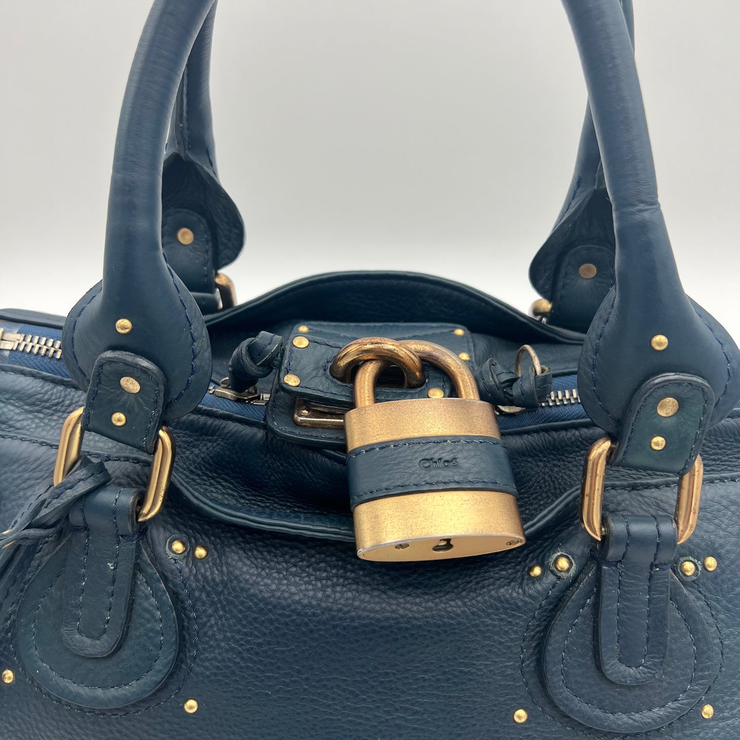 Chloe Blue Leather Paddington
