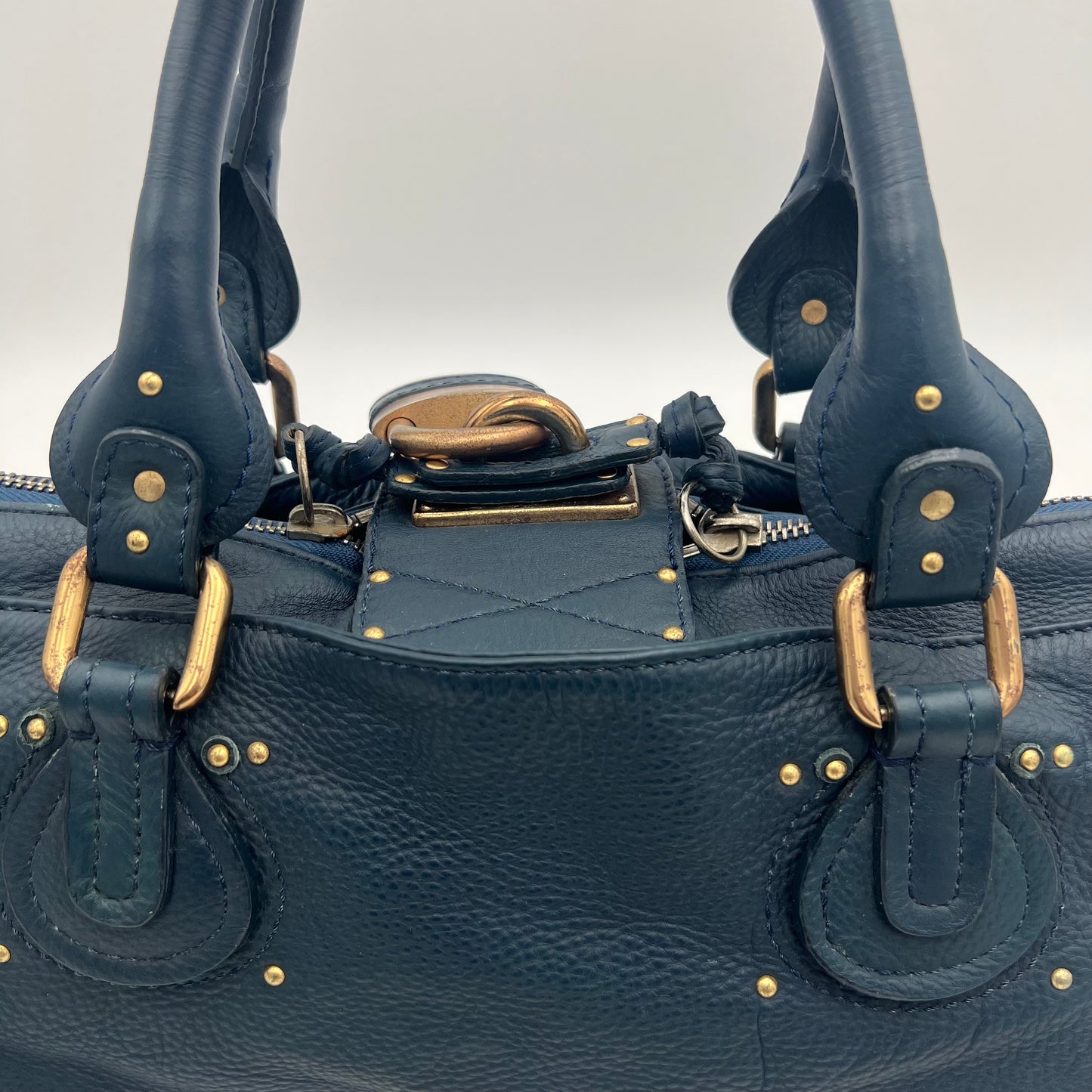 Chloe Blue Leather Paddington