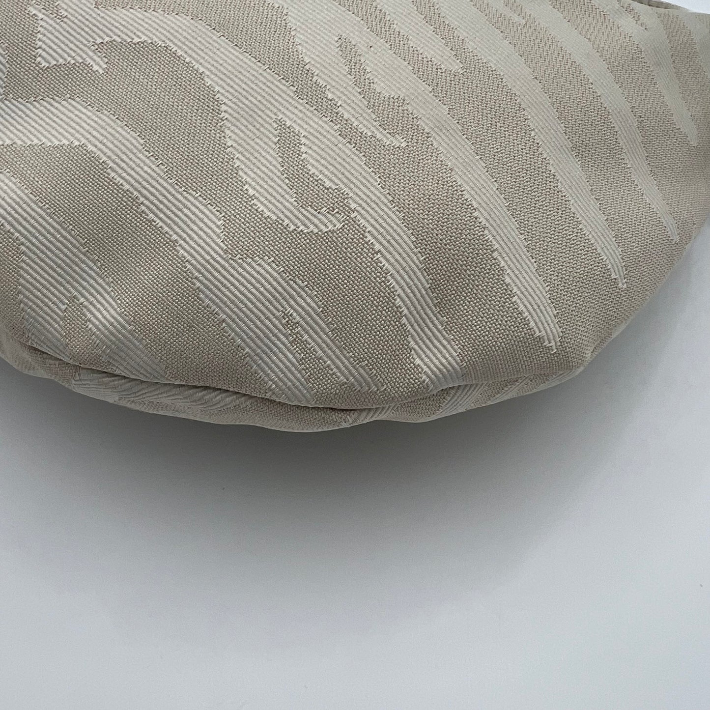 Fendi White Zebra Print Hobo Bag