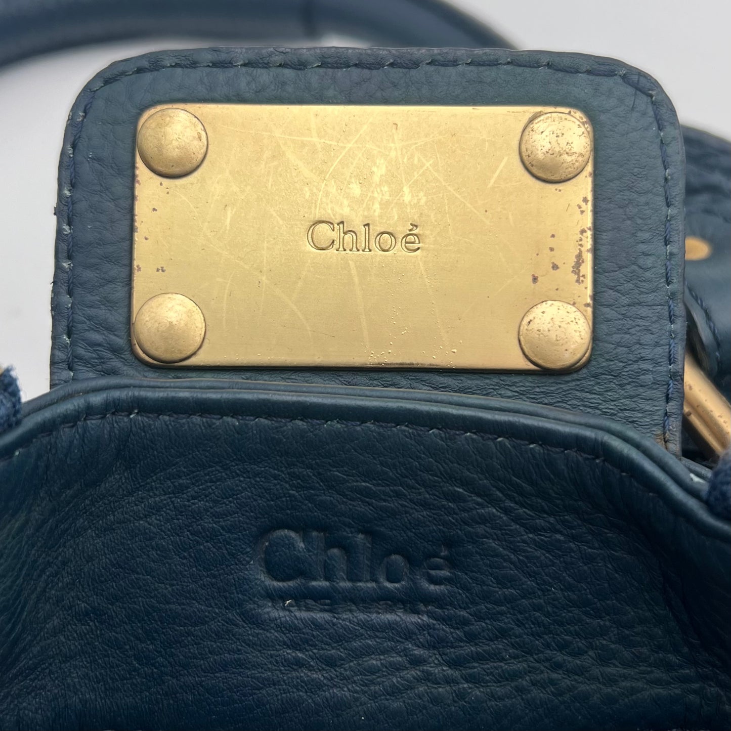 Chloe Blue Leather Paddington