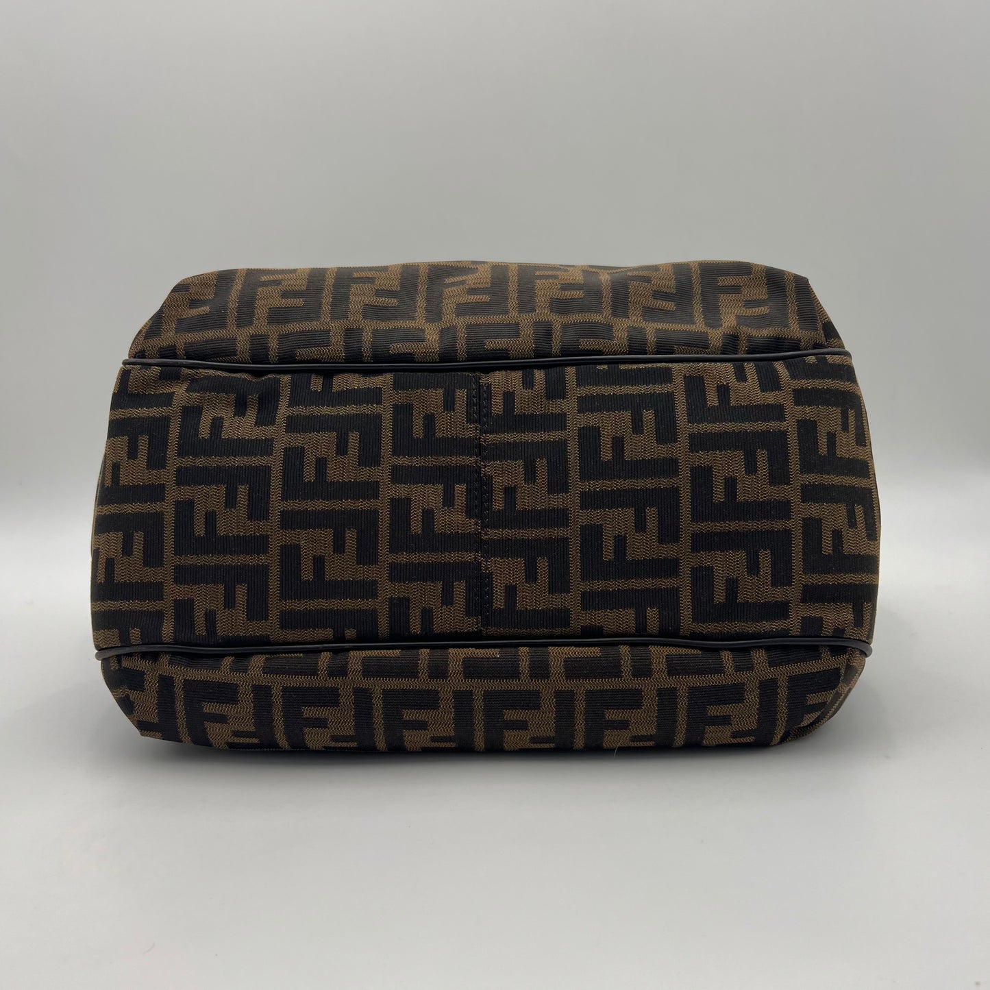 Fendi Tobacco Zucca Chef Hobo Shopper Tote