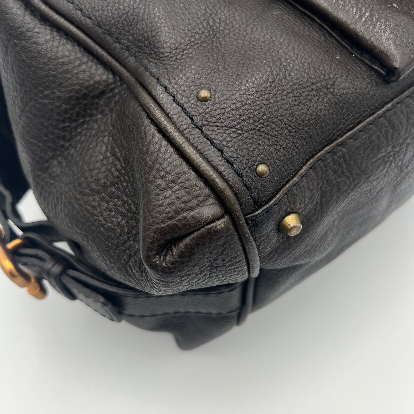Chloe Gray Leather Paddington Handbag