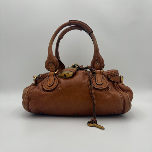 Chloe Brown Leather Mini Paddington