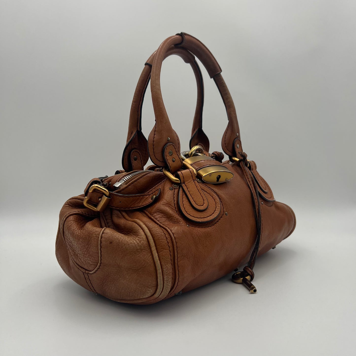 Chloe Brown Leather Mini Paddington
