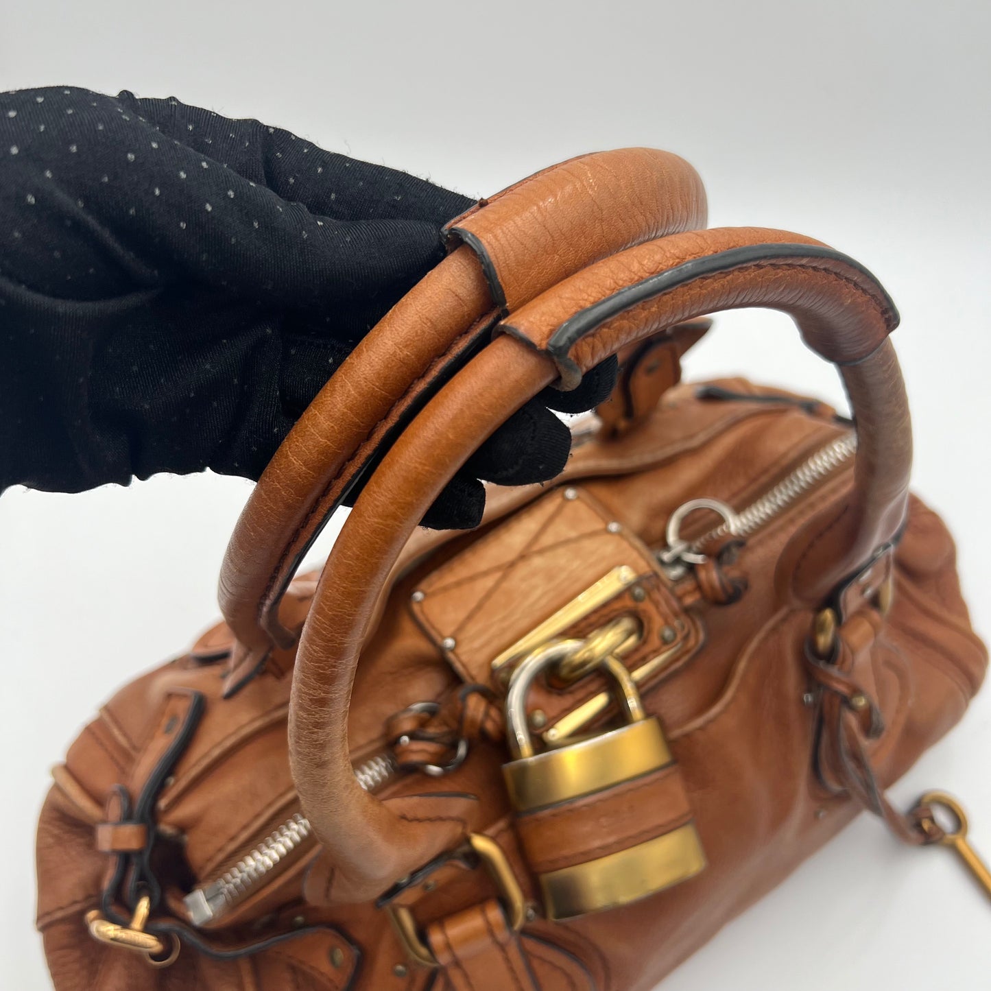 Chloe Brown Leather Mini Paddington