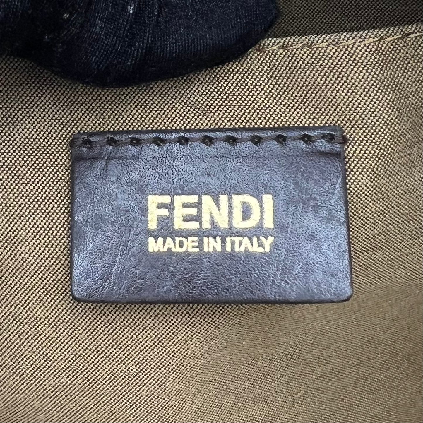 Fendi Tobacco Zucca Chef Hobo Shopper Tote
