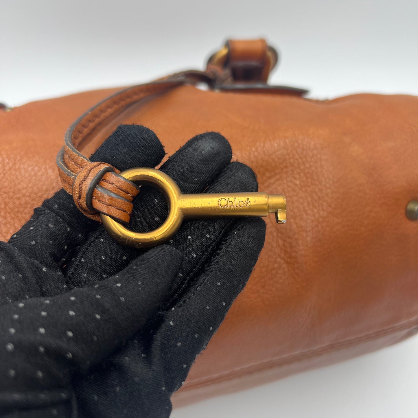 Chloe Brown Leather Mini Paddington
