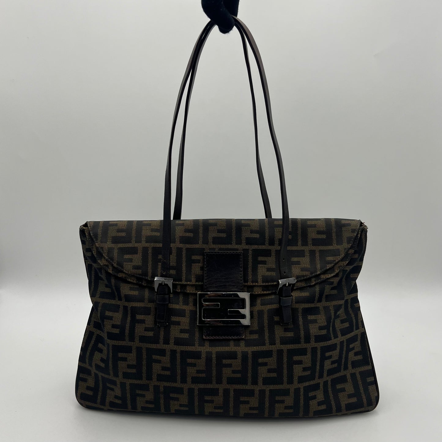 Fendi Tobacco Zucca Large Mamma Satchel