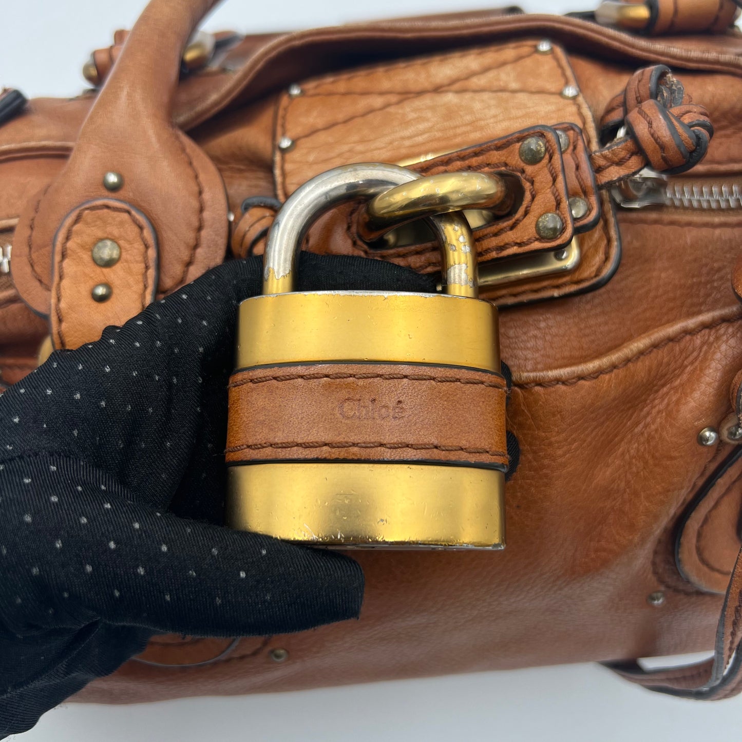 Chloe Brown Leather Mini Paddington