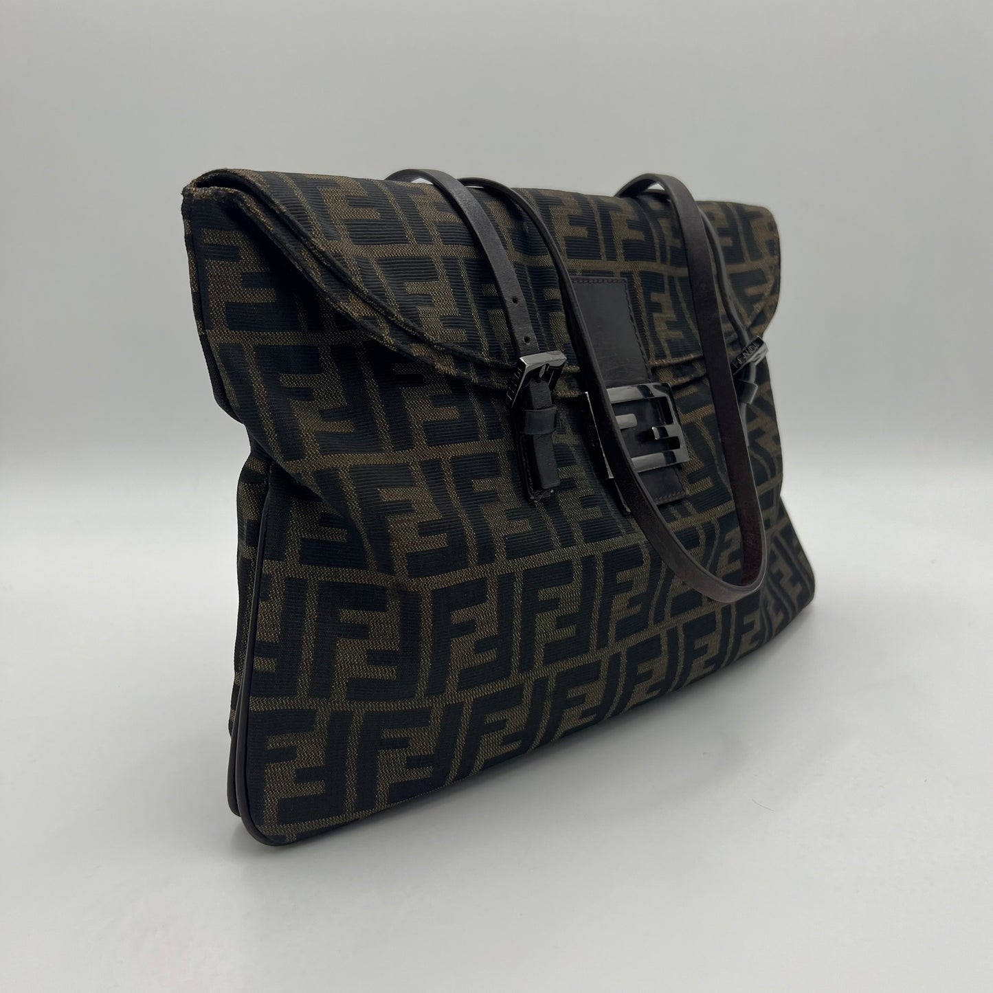 Fendi Tobacco Zucca Large Mamma Satchel