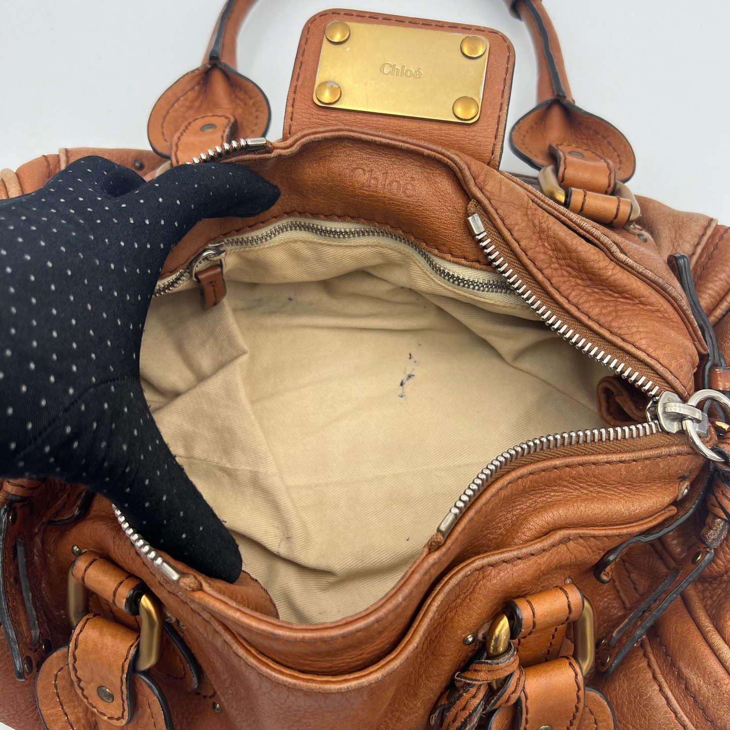 Chloe Brown Leather Mini Paddington