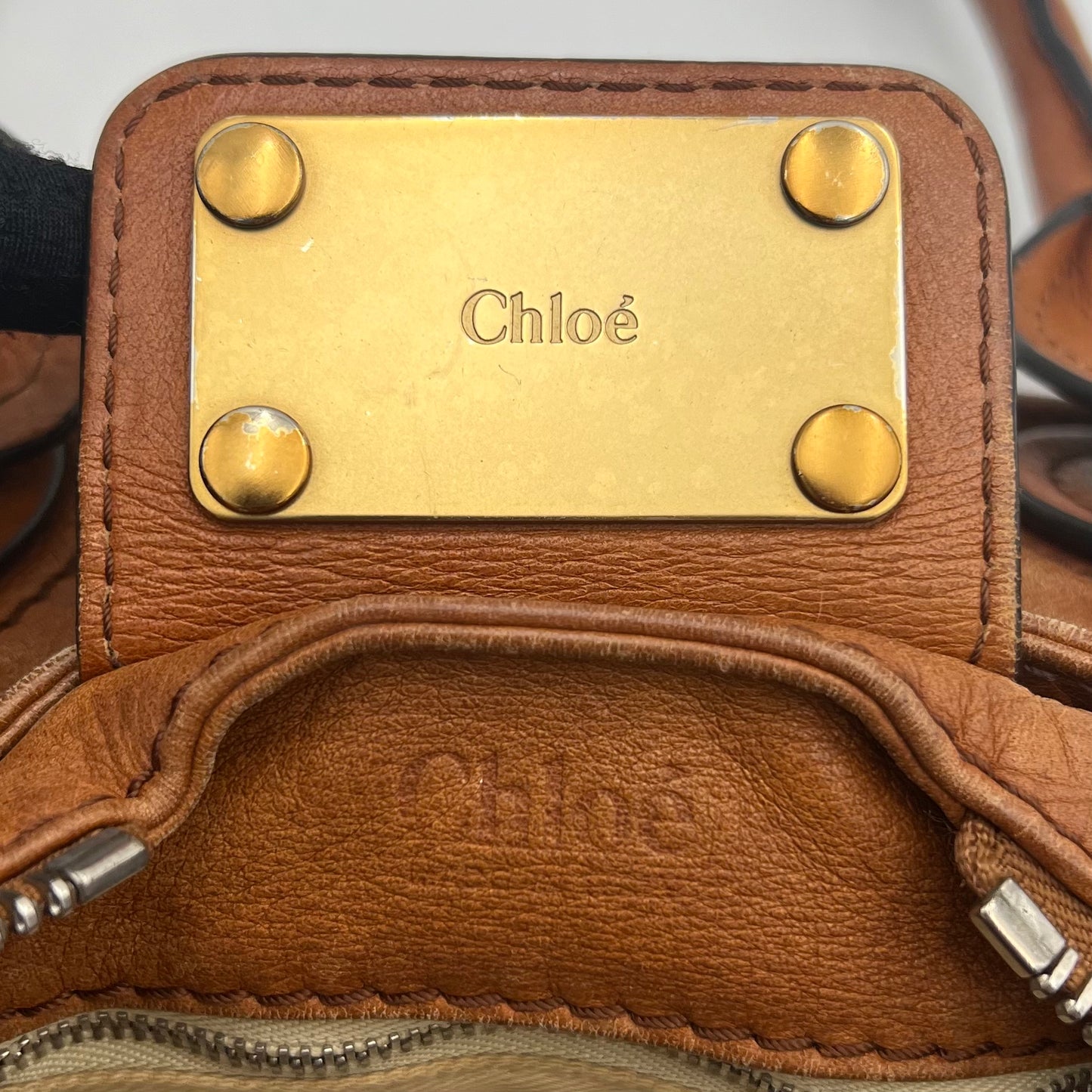 Chloe Brown Leather Mini Paddington