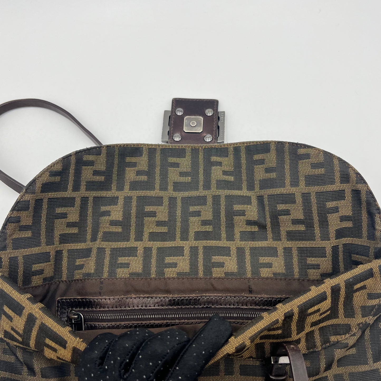 Fendi Tobacco Zucca Large Mamma Satchel