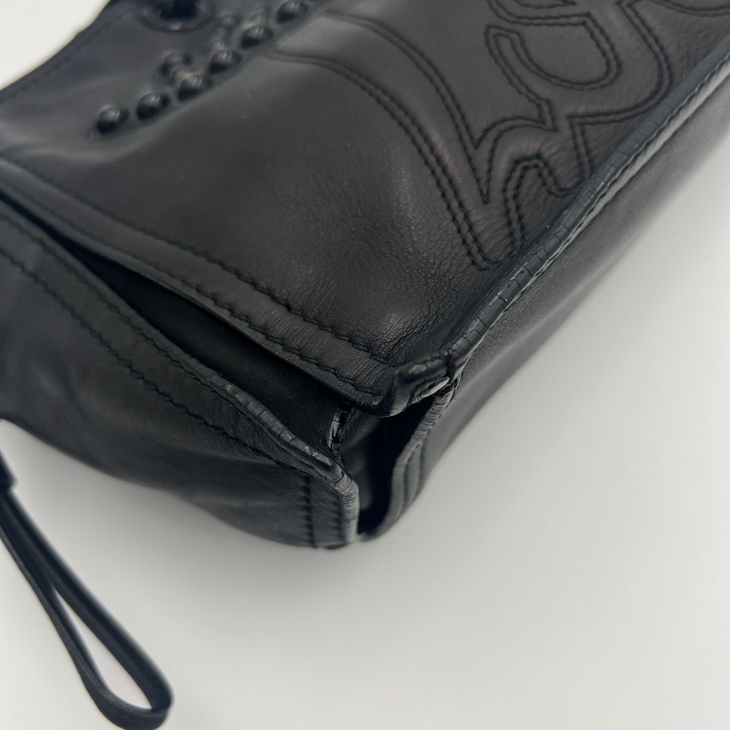 Loewe Black Leather Shopper Tote