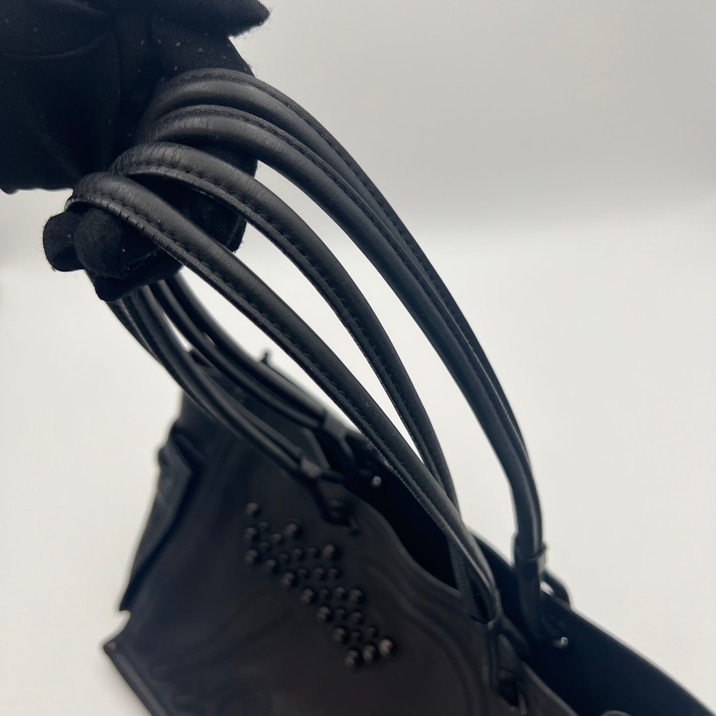 Loewe Black Leather Shopper Tote