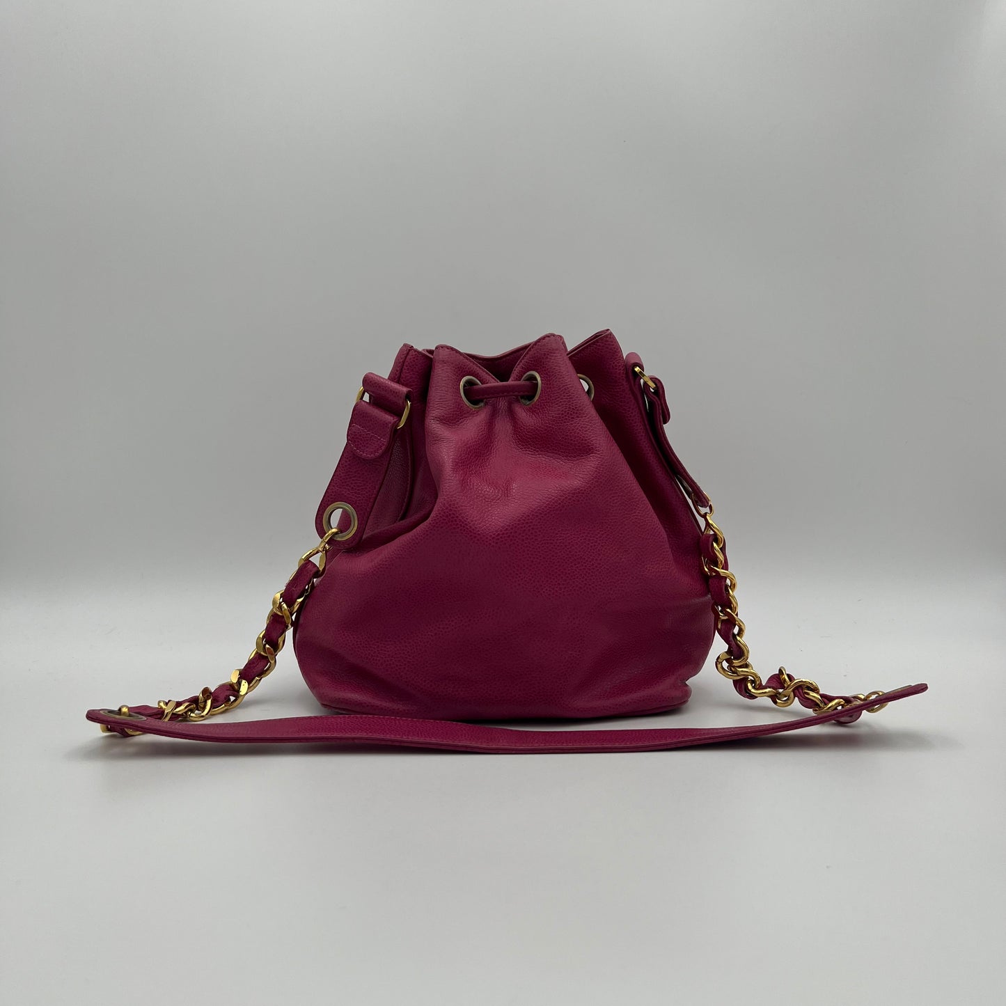 Chanel Pink Caviar Timeless CC Bucket Bag
