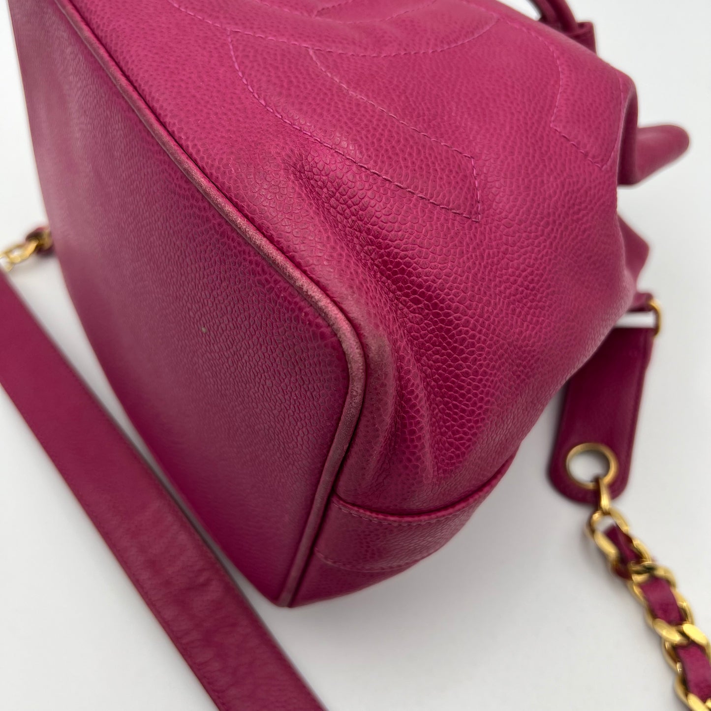 Chanel Pink Caviar Timeless CC Bucket Bag