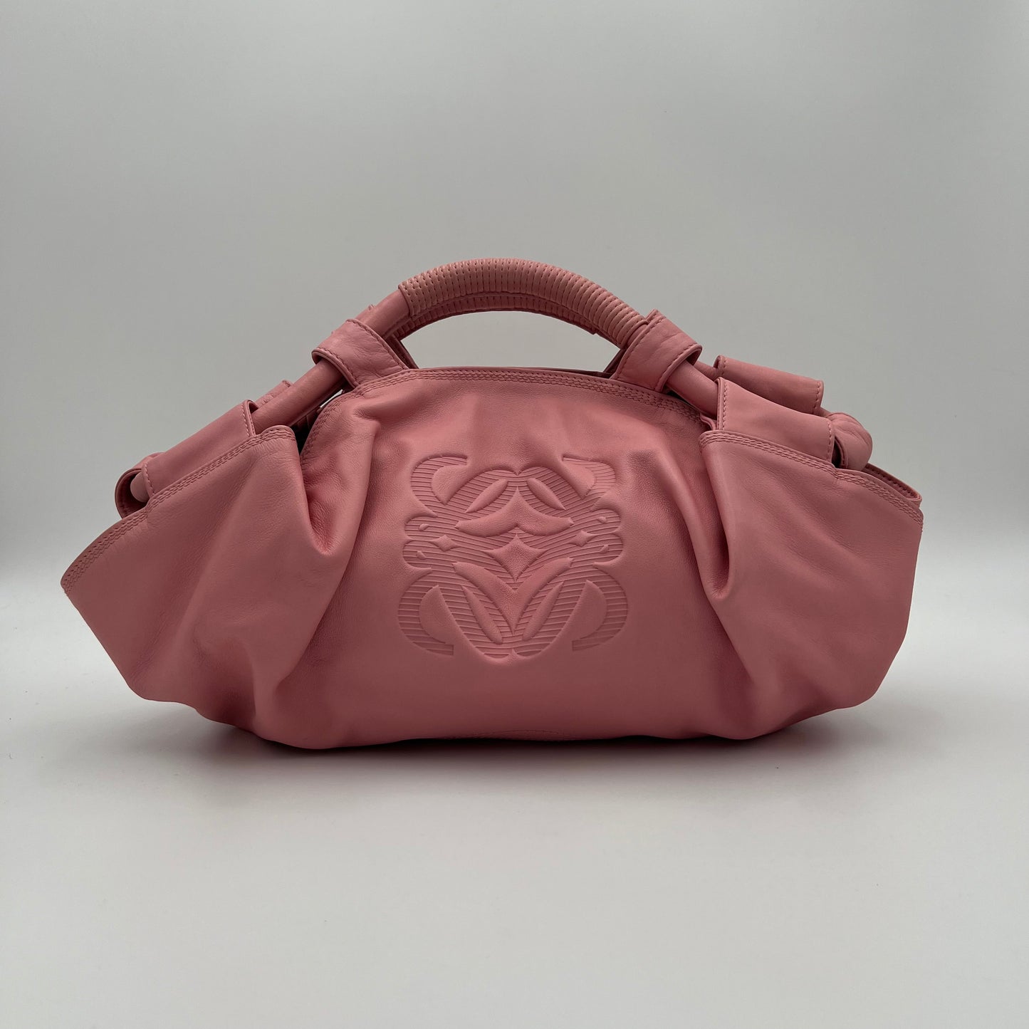 Loewe Pink Anagram Pink Nappa Aire Handbag