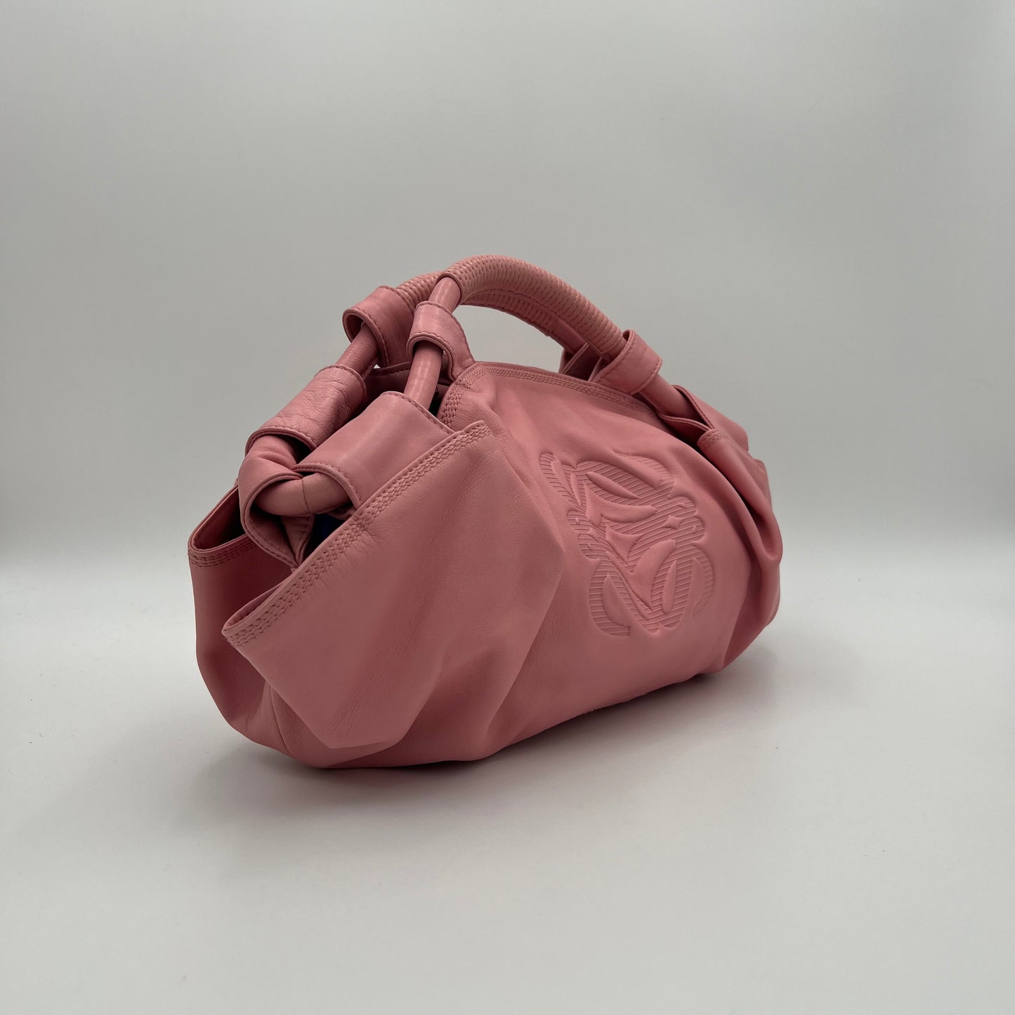 Loewe Pink Anagram Pink Nappa Aire Handbag