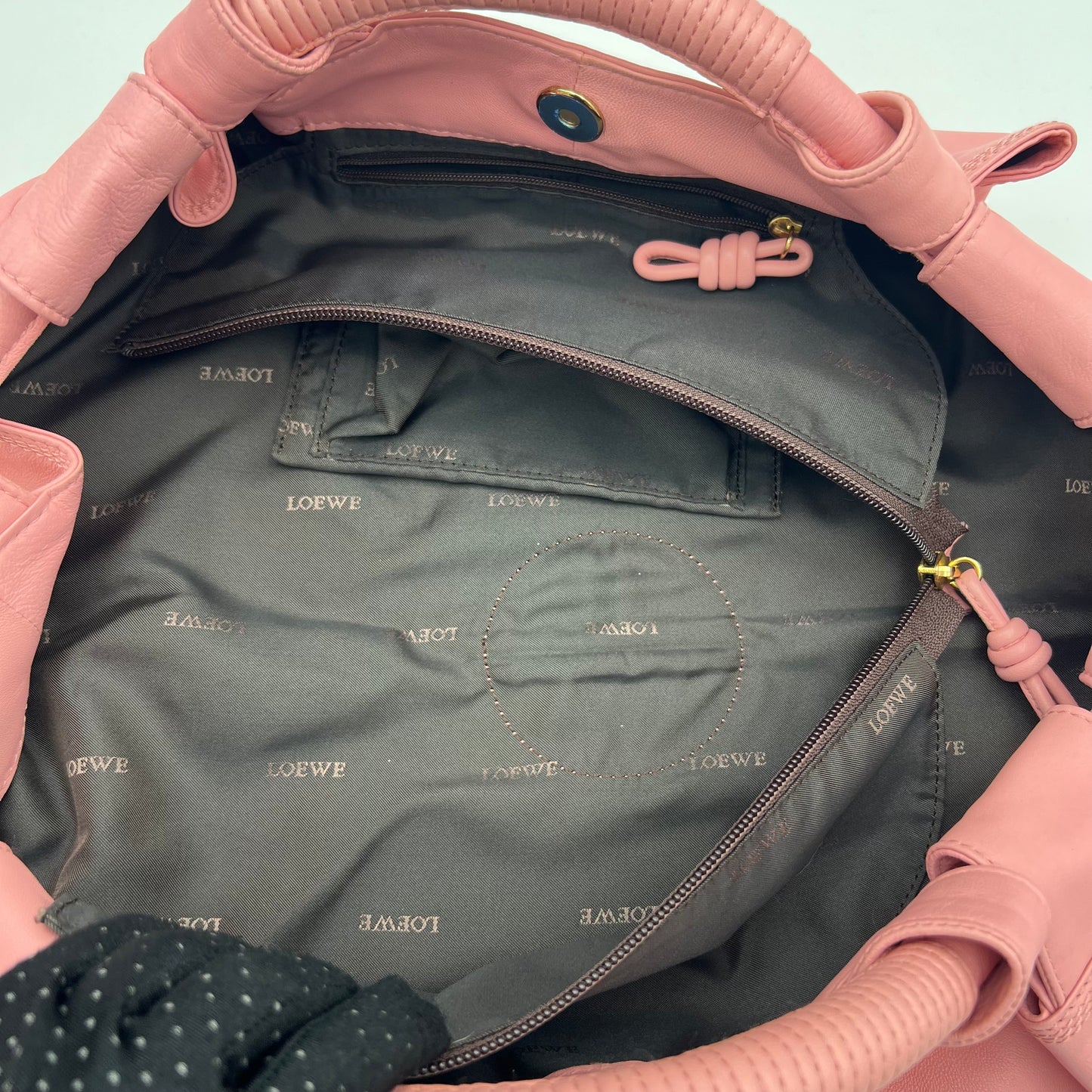Loewe Pink Anagram Pink Nappa Aire Handbag
