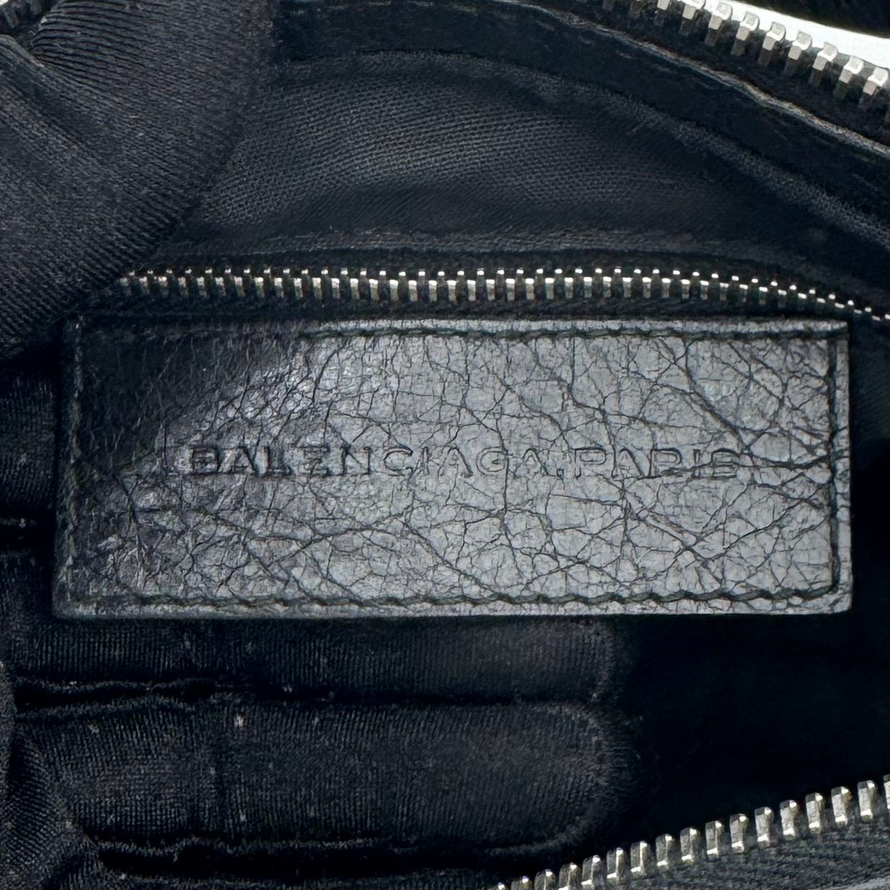 Balenciaga Black Leather Giant 12 Mini City SHW