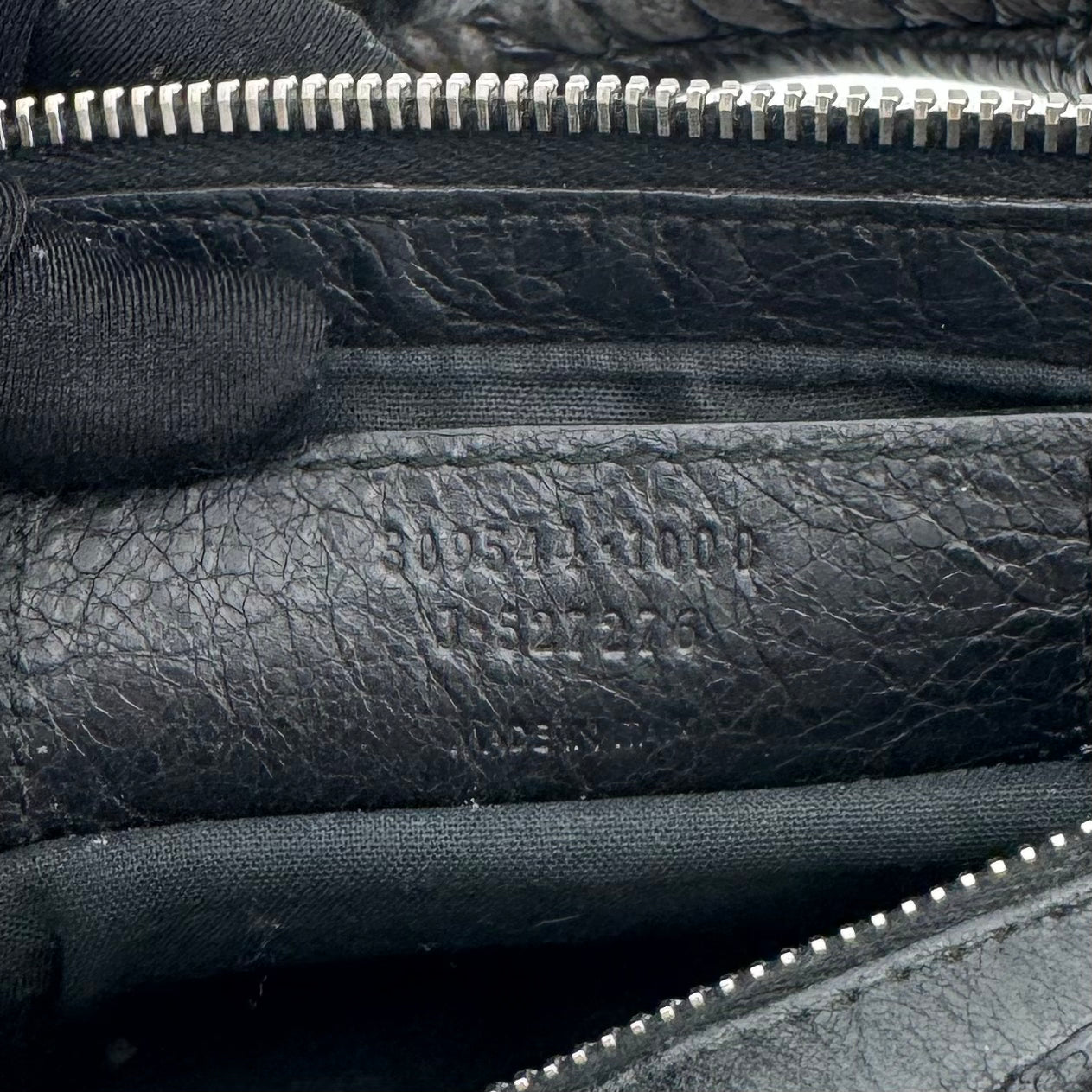 Balenciaga Black Leather Giant 12 Mini City SHW