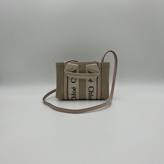 Chloe Light Pink Mini Woody Tote