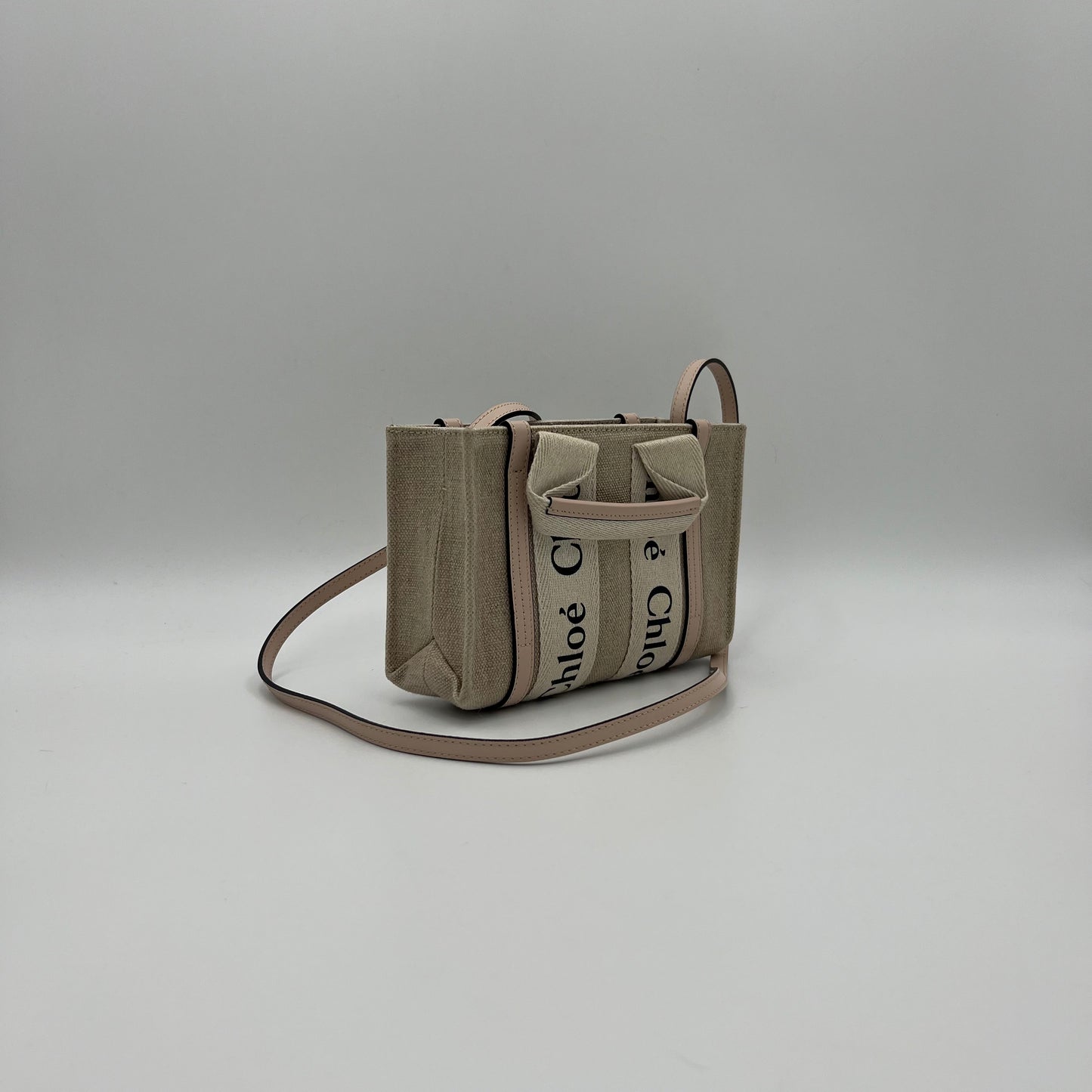 Chloe Light Pink Mini Woody Tote