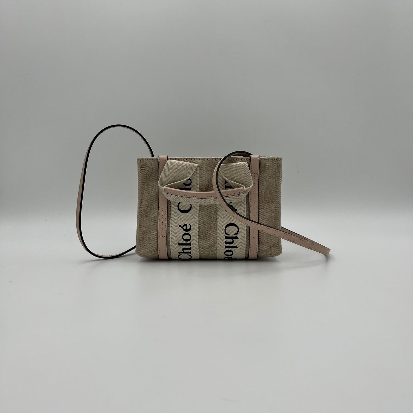 Chloe Light Pink Mini Woody Tote